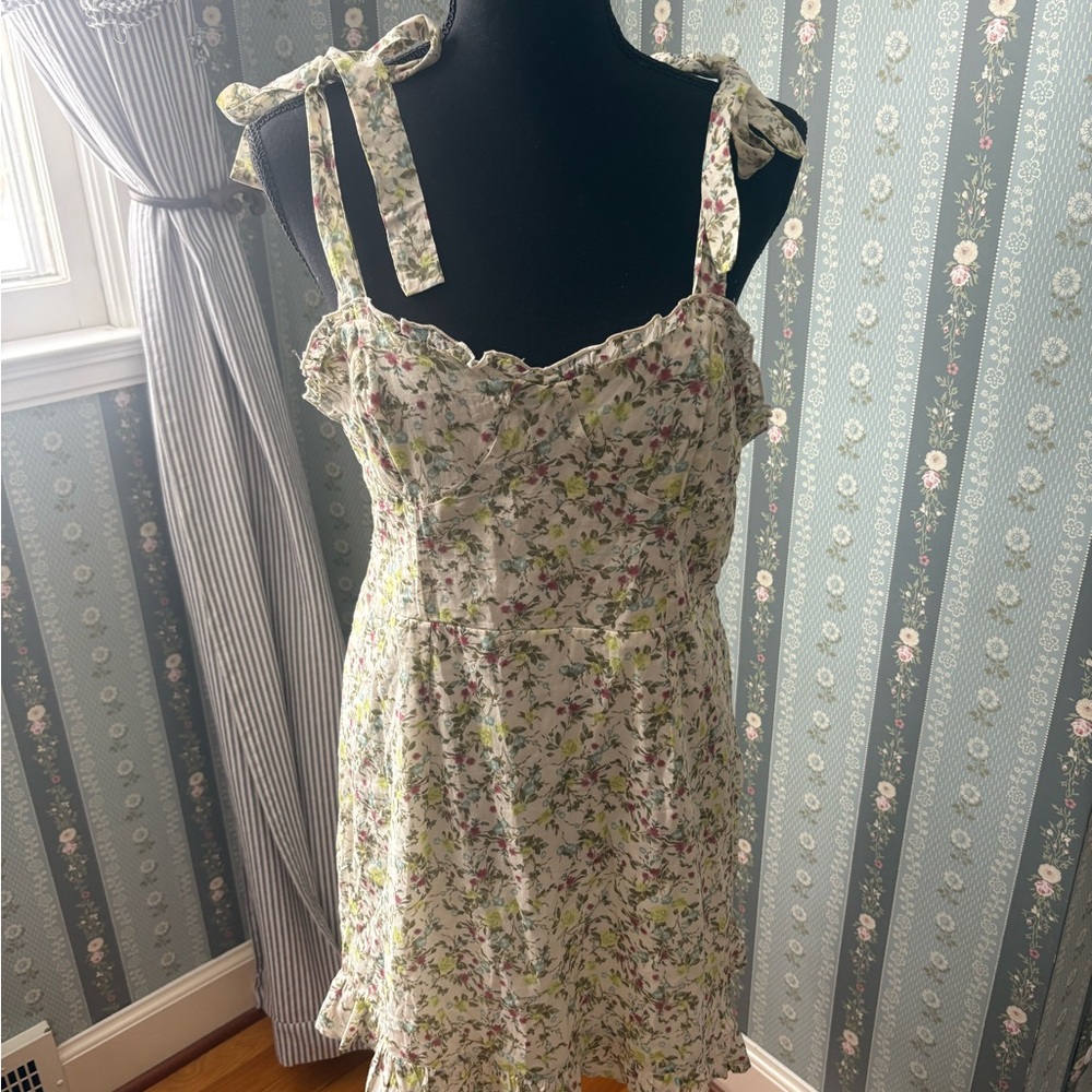Wild Fable Green and Pink Floral Mini